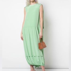Tibi Silk Cape Dress